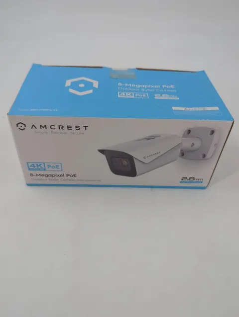 Amcrest IP8M-2496EW-V2 4K 8MP PoE Outdoor Bullet Camera 2.8mm New Sealed