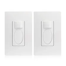 2 Pack PIR Motion Sensor Light Switch,Occupancy Sensor Switch | 5Amp | Sigle-...