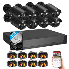 MAISI 3K Lite Wired Security Camera System with AI Human/Vehicle Detection, H.26