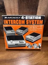 Vintage Archer 4 Station Intercom System Radio Shack Cat No 43-216 Exc. Cond.