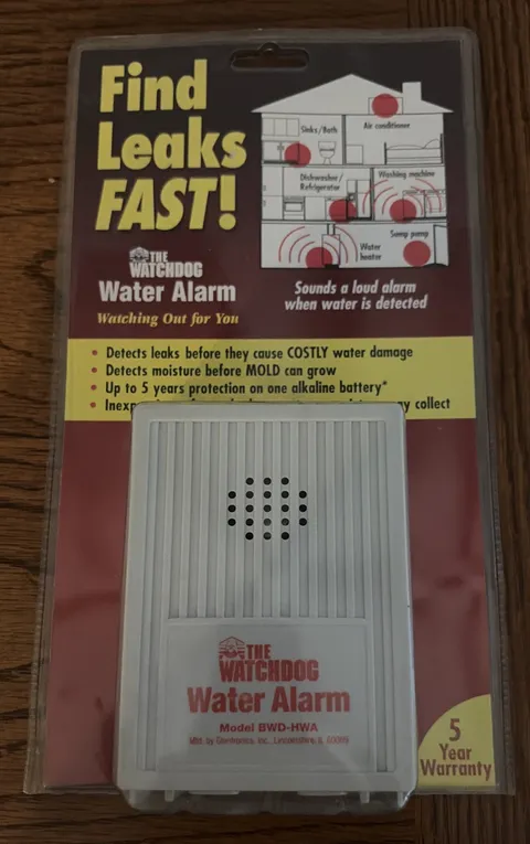 The Watchdog Water Alarm Model BWD-HWA Find Water Leaks Fast & Early 110dB