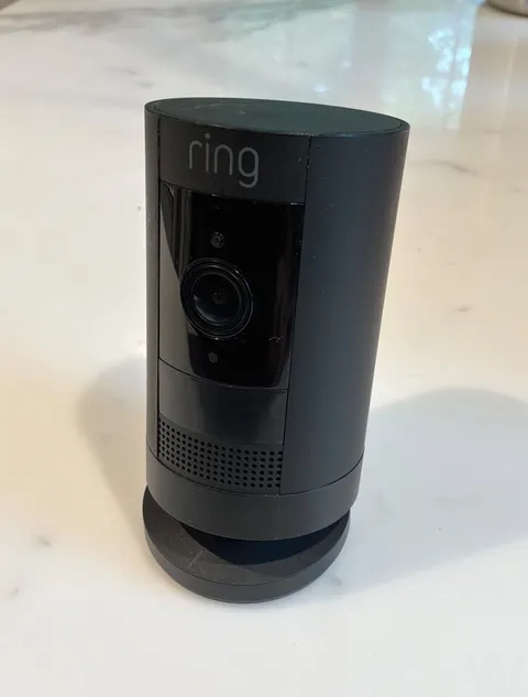 Ring Stick Up Security Cam 1080 HD 2 Way Talk 3rd Gen Black Excellent Battery