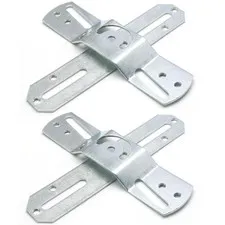 Luomorgo 2 Sets 4" Light Fixture Mounting Bracket, Universal Steel Rotatable Lig