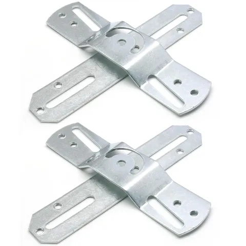 Luomorgo 2 Sets 4" Light Fixture Mounting Bracket, Universal Steel Rotatable Lig