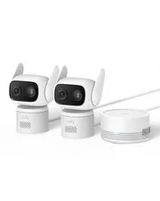 eufy Security Indoor&Outdoor Camera C31,2-Pack with 2 Pack+HomeBase, white