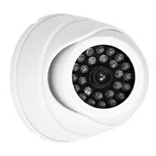 Dome Simulation Camera Dummy Fake Security Monitor Camera With LED Light BT0