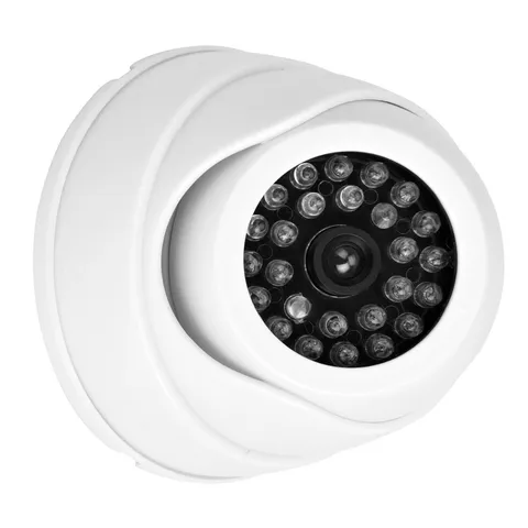 Dome Simulation Camera Dummy Fake Security Monitor Camera With LED Light BT0