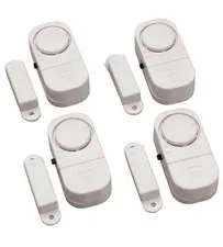 LivingSURE Door or Window Entry Alarm Pack Of 4 Alarms New E54