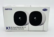 Infiya K1 2K No Drill Window Security Camera