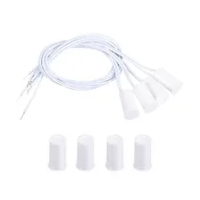 magnetic switch slats, 4pcs NC oring alarm contact sensor, white