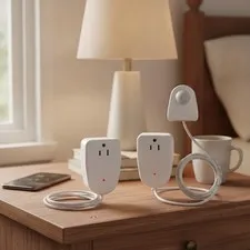 Plug In Motion Sensor Outlet Light Control, 2 Pack - Indoor Motion Sensor Dev...