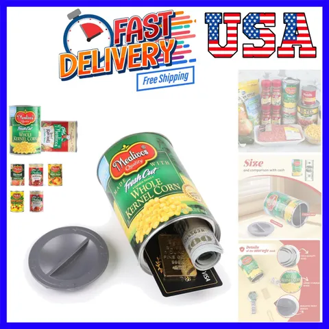 Fake Can Diversion Safe, Perfect for Hiding Storage Key, Cash, Jewelry, Card,...