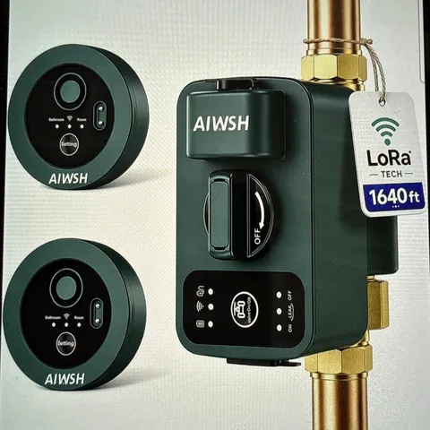 Water Leak Detection System with Auto Shut Off and LoRa Connectivity, Fits 3/4