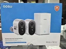 aosu Security Cameras Wireless Outdoor Home System, True 2K HD, Color Night