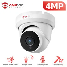 Anpviz 4MP PoE IP Security Camera Outdoor Human Detection IR Night ONVIF IP66