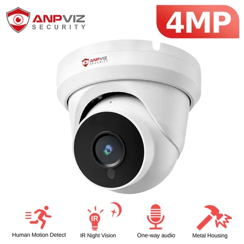 Anpviz 4MP PoE IP Security Camera Outdoor Human Detection IR Night ONVIF IP66