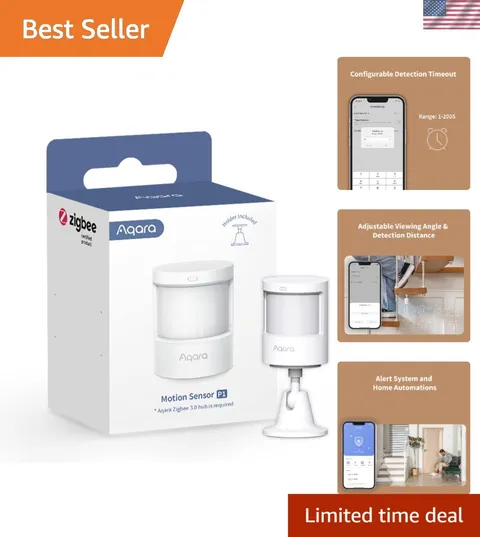 Zigbee Motion Sensor P1 - Reliable 5- Battery & Custom Alert System for Home