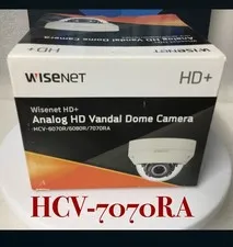 WISENET HD+ HCV-7070RA Security Color Camera W/3.2-10mm 4MP Analog QHD IR Vandal
