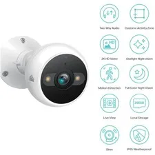 Kasa 2K+ Outdoor Wired Security Camera, KC420WS |