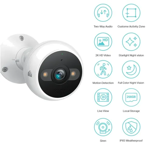 Kasa 2K+ Outdoor Wired Security Camera, KC420WS |
