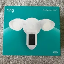 Ring Floodlight Cam Plus Wired 1080 HD Security Camera White New Sealed