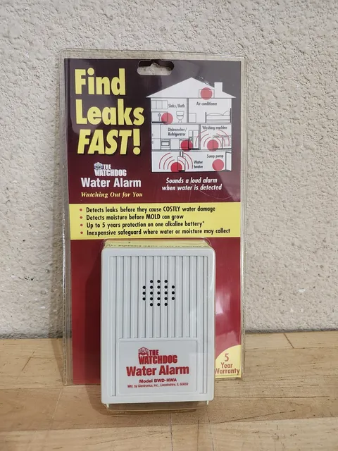 NEW SEALED THE WATCHDOG WATER ALARM EARLY WARNING LEAK DETECTOR BWD-HWA