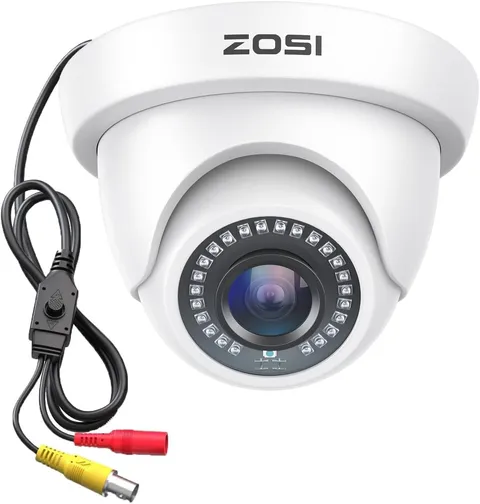2.0MP 1080P HD 4-in-1 CCTV Dome Security Camera Hybrid TVI CVI AHD 960H White