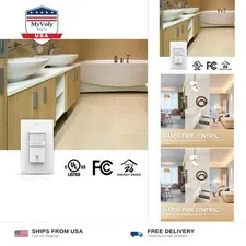 ECOELER Motion Sensor Light Switch, Occupancy & Vacancy Model Motion Activate...