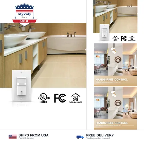 ECOELER Motion Sensor Light Switch, Occupancy & Vacancy Model Motion Activate...