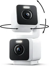 Duo Cam Pan Indoor/Outdoor IP65 2K 360° Pan/Tilt Smart Home Security Camera with