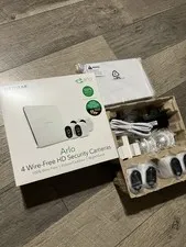 Netgear Arlo 4 wire-free HD Security Cameras VMS3430-100NAS (New, Open Box)