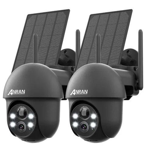 ANRAN 3MP Wireless Solar Battery Security Camera Home WiFi CCTV Outdoor 360° PTZ