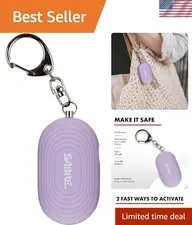 2-in-1 Personal Alarm with LED Light, 130dB Personal Safety Siren, Snap Hook ...