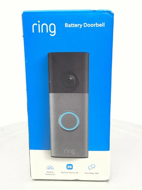 New Ring Battery Doorbell 5DFYA5 Speckled Gray