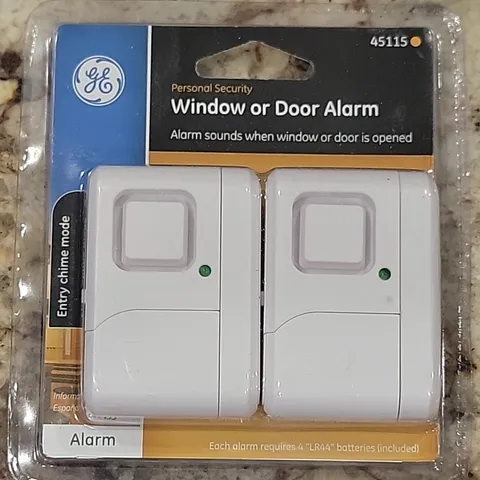(2) GE 45115 Personal Security Wireless Window or Door Alarm - Entry Chime Mode