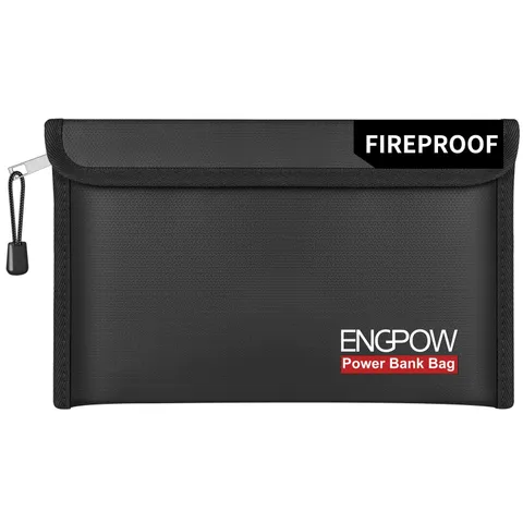 Fireproof Organizer Travel Safe Bag, Portable Electronic Carry Case