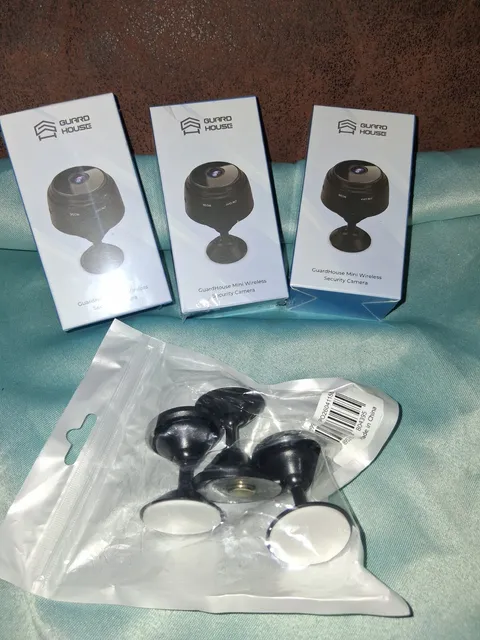 Guard House Mini Wireless Wi-Fi IP Camera 1080p Black Indoor 3x w/ Cable Manual