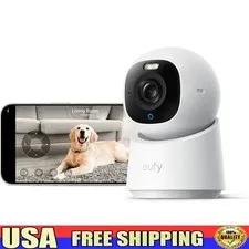 4K Smart Security Camera Indoor 360° Panoramic View Night Vision AI Detection US