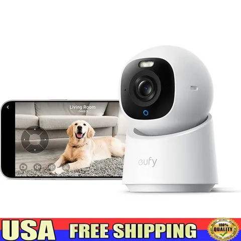 4K Smart Security Camera Indoor 360° Panoramic View Night Vision AI Detection US