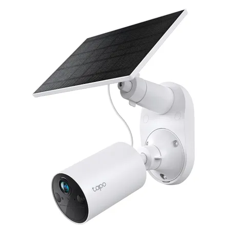 1080p Wireless Solar Powered Outdoor Security Camera 1-Pack White Battery