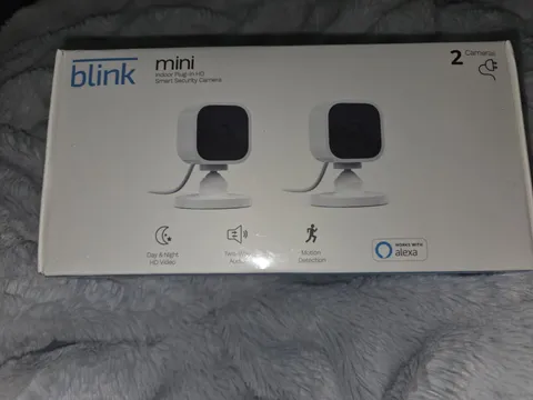Blink Mini Indoor Plug-In HD Smart Security System 2-Pack Brand New Sealed