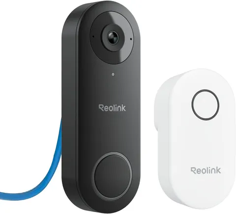 REOLINK Video Doorbell Poe 2K Wired Outdoor Security Camera with Chime V2 | No S