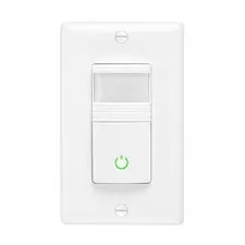 Occupancy Vacancy Motion Sensor PIR Wall Switch, 3-Way/Single Pole |