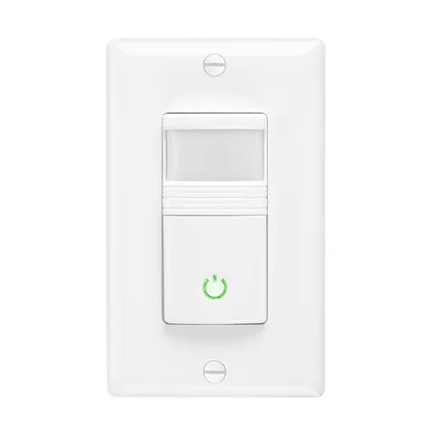 Occupancy Vacancy Motion Sensor PIR Wall Switch, 3-Way/Single Pole |