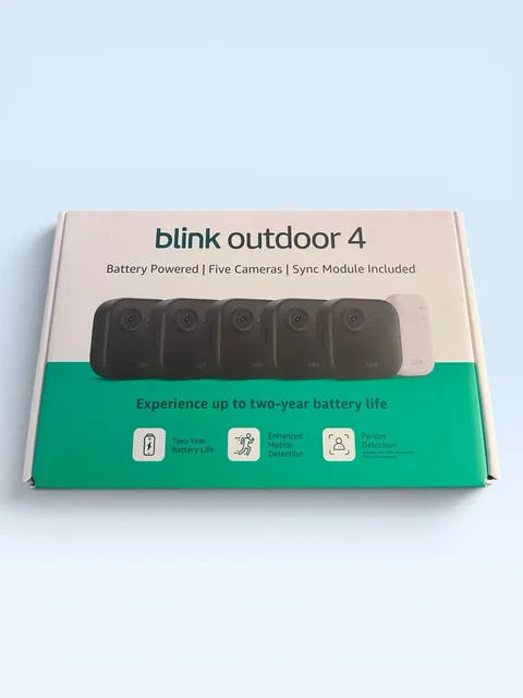 BRAND NEW BLINK Outdoor 4 (4th Gen) 5-Camera Security System w/ Sync Module Core