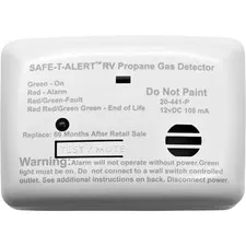 Safe T Alert 20 Series Mini Lp Gas Alarm - Propane Alarm - Surface Mount White