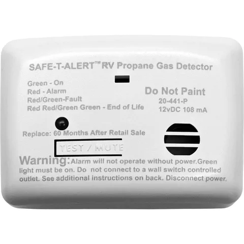 Safe T Alert 20 Series Mini Lp Gas Alarm - Propane Alarm - Surface Mount White