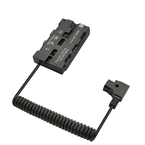 D Tap to NP F550 Dummy Battery Fully decoded Power Cable Compatible with Sony...