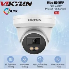 Vikylin 5MP PoE IP Full Color Night Vision Camera Outdoor/Indoor Metal Housing
