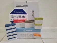 SimpliSafe Home Security System Bundle. Base, Keypad, Siren, Sensors, Panic, Key